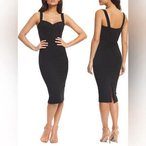 NWT Dress The Population Nicole Sweetheart Neck Cocktail Little Black Dress